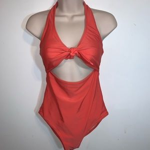 Old Navy S Coral/Peach one Piece Swimsuit